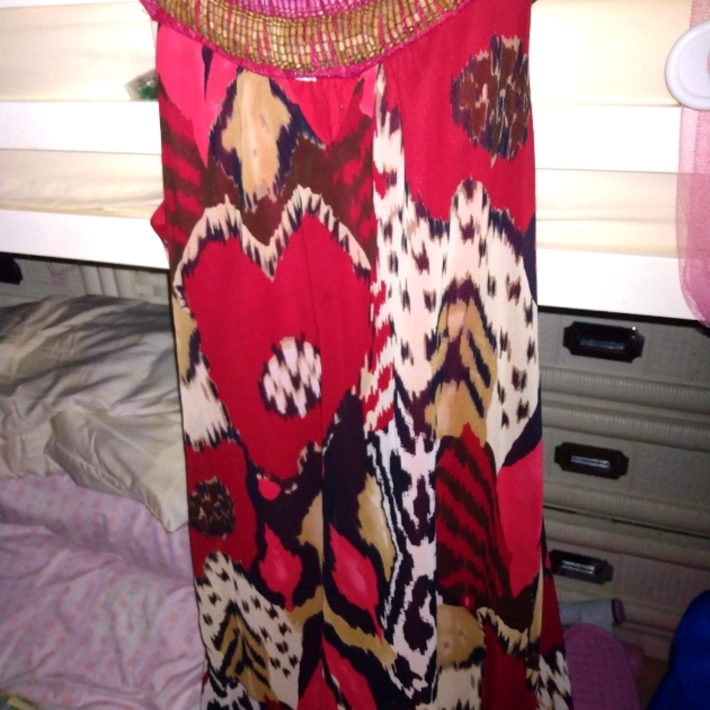 Cute animal print loose fitting sun dress